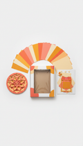 Layered cutout wall art kit in bold hues