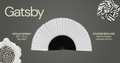 The Gatsby Fan - Black & White Craft Paper Fan