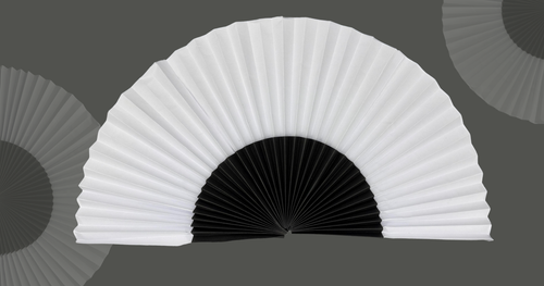 The Gatsby Fan - Black & White Craft Paper Fan