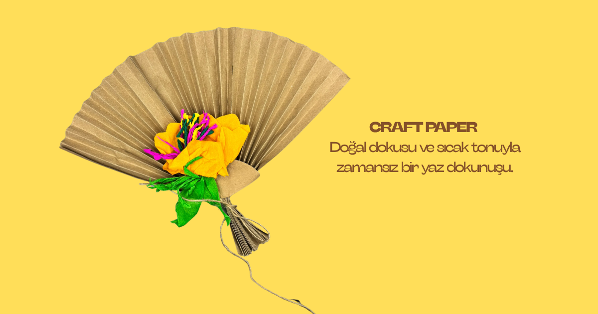Proti Paper Fan - Pink & Yellow Floral Craft Paper Fan